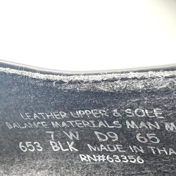 7W 7 WIDE WIDTH Capezio 653 Manhattan Character‎ Black Leather Dance Shoes Heels - Picture 14 of 14